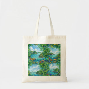 Bolso De Tela Peces de arrecife de coral tropical de las Islas R