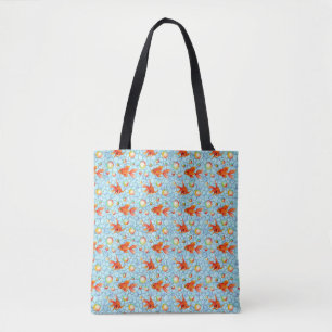 Bolso De Tela peces dorados y burbujas de jabón