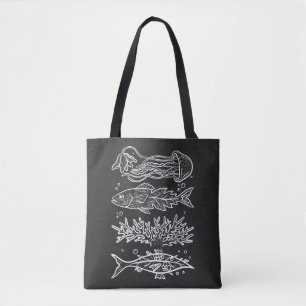 Bolso De Tela Peces Extraños del Mar Profundo