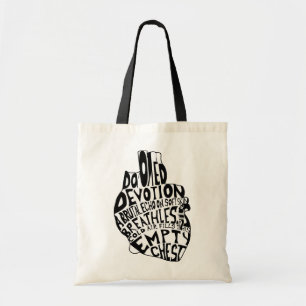 Bolso De Tela pecho vacío : corazón anatómico