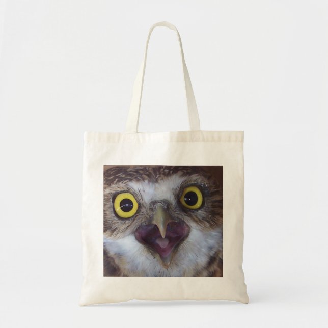 Bolso De Tela pedir-búho (Frente)