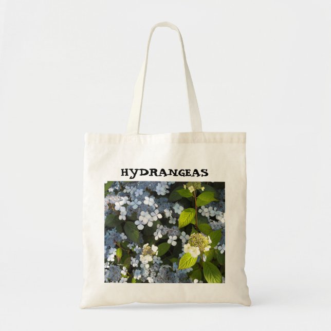 Bolso De Tela Peegee Hydrangeas (Frente)