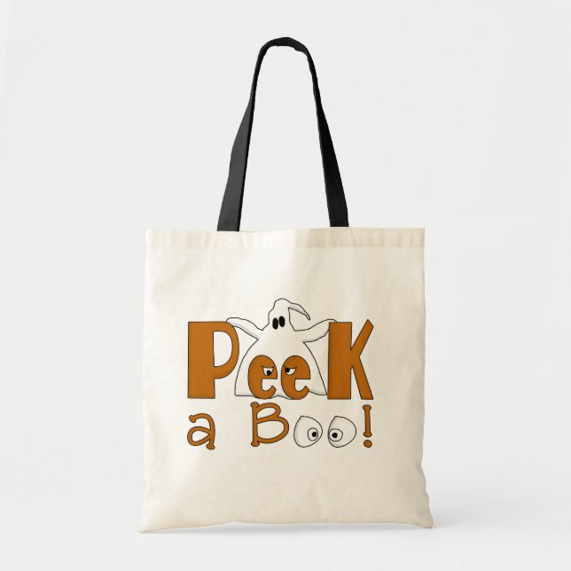 Bolso De Tela Peek A Boo Camisetas y regalos de Halloween (Frente)