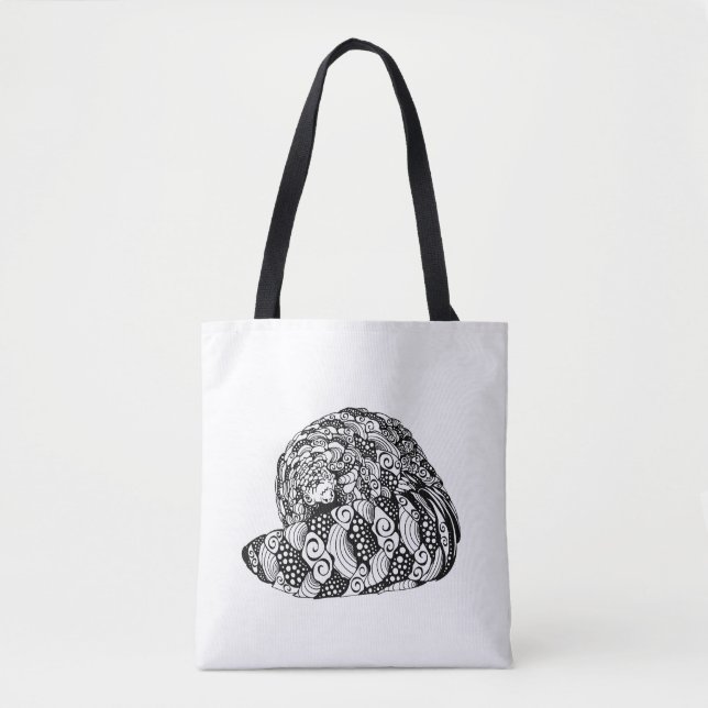 Bolso De Tela "Peek-a-Boo" Diseño pangolin Tote Bag (Anverso)