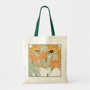Bolso De Tela Peeper de follaje para gato naranja