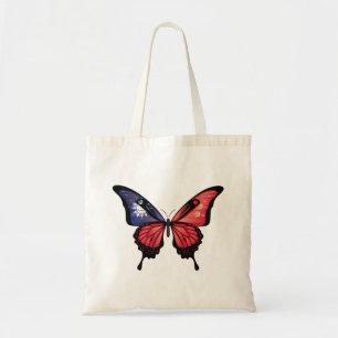 Bolso De Tela Pegatina de bandera de la mariposa de cola torta d