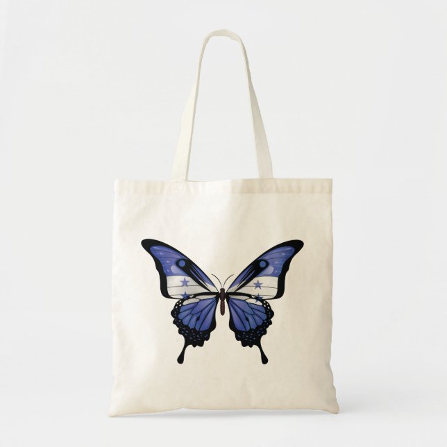 Bolso De Tela Pegatina de Bandera de Mariposa de Bruto (Frente)