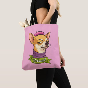 Bolso De Tela Pegatina de Chihuahua descarado 