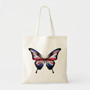 Bolso De Tela Pegatina de la bandera de la mariposa de cola Swal