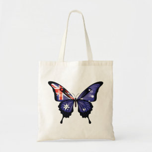 Bolso De Tela Pegatina de la bandera de la mariposa de cola tort