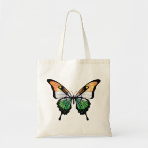Bolso De Tela Pegatina de la bandera de la mariposa de cola tort