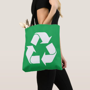 Bolso De Tela Pegatina de reciclaje