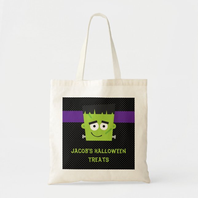 Bolso De Tela Pegatina Frankenstein Halloween, Halloween infanti (Frente)