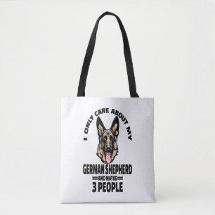 Bolso De Tela Pegatinas Pastores Alemanes - Solo Me Importa Mi G