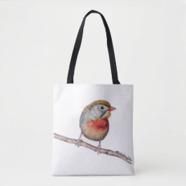 Bolso De Tela Pekin Robin Bird (Leiothrix lutea)