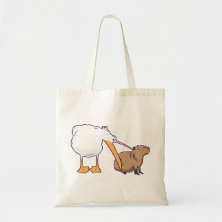 Bolso De Tela Pelican trata de comer kawaii al capibara