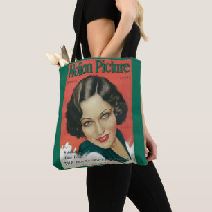 Bolso De Tela Película Foto Febrero 1931 Portada de Gloria Swans