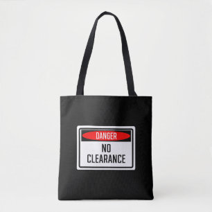 Bolso De Tela Peligro Sin Rótulo de compensación