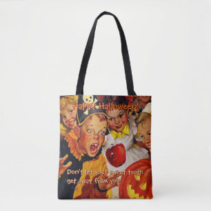 Bolso De Tela Peligros de reducción de Apple   Dulce   Halloween