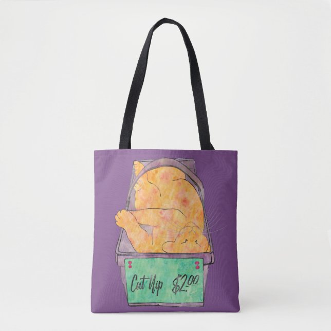 Bolso De Tela Pellizco del gato (Anverso)