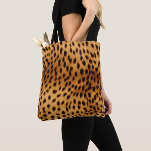 Bolso De Tela Pelo de animal guepardo