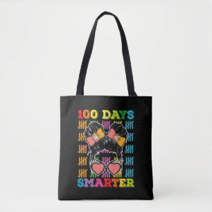 Bolso De Tela Pelo Despeinado 100 Días Más Inteligente 100º Día