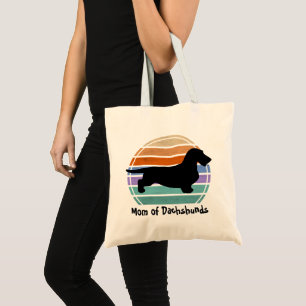 Bolso De Tela Pelo duro de Dachshund - Silhouette 1