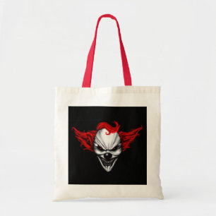 Bolso De Tela Pelo malvado feliz del rojo del payaso