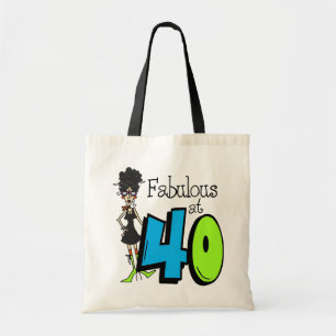 Bolso De Tela Pelo negro fabuloso en el cumpleaños 40