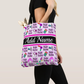 BOLSO DE TELA PELO PERSONALIZADO ROSA Y BELÉCTRICO