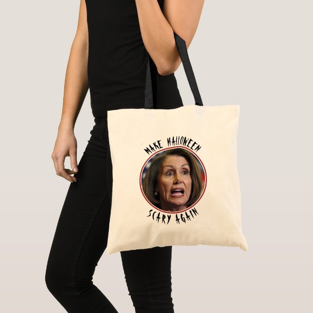 Bolso De Tela Pelosi hace truco o tratamiento de Halloween con m (Anverso (producto))