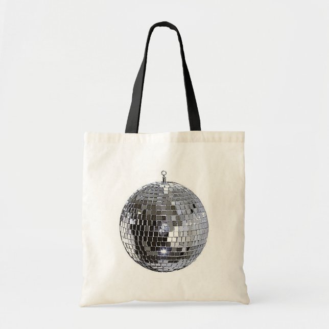 Bolso De Tela Pelota de disco plateado (Frente)