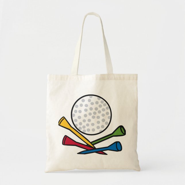 Bolso De Tela Pelota de golf y tees (Frente)