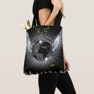 Bolso De Tela Pelota Disco Con Alas