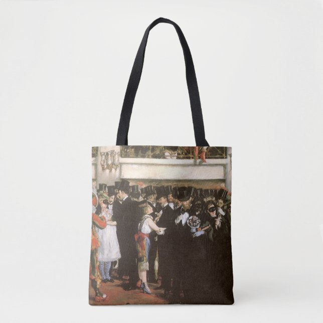 Bolso De Tela Pelota enmascarada en la ópera de Edouard Manet (Anverso)