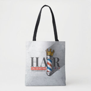 Bolso De Tela Peluquería de peluquería Salón de pelo del Rey Cor