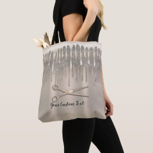Bolso De Tela Peluquero de cabello dorado champán brillo de diam