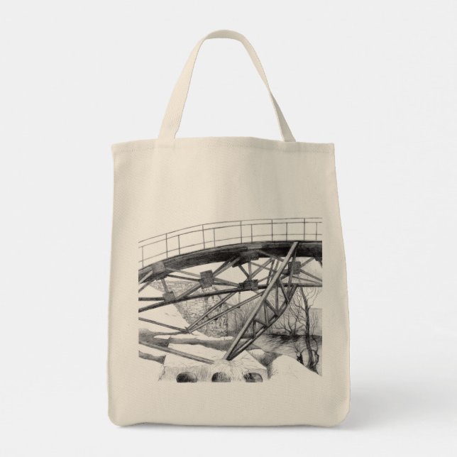 Bolso De Tela Pencilra de la antigua pasarela Monocromo (Reverso)