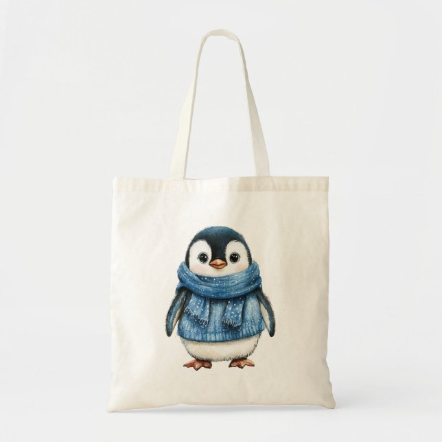 Bolso De Tela Penguin (Frente)