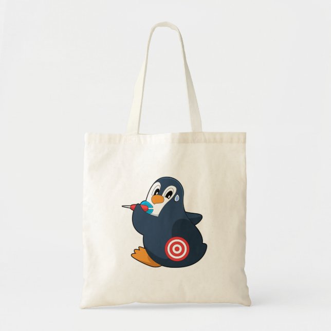 Bolso De Tela Penguin Darts Dart Dartboard (Frente)