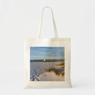 Bolso De Tela Pensacola Sand Dunes Pier Moral Tote Bag