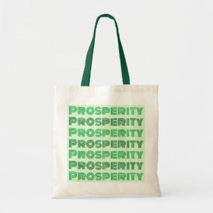 Bolso De Tela Pensamiento rico pensamiento prosperidad Mensaje v