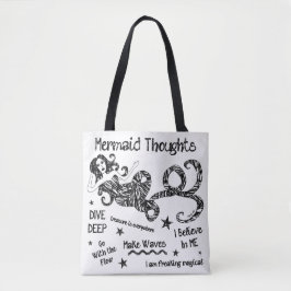 Bolso De Tela Pensamientos de la sirena