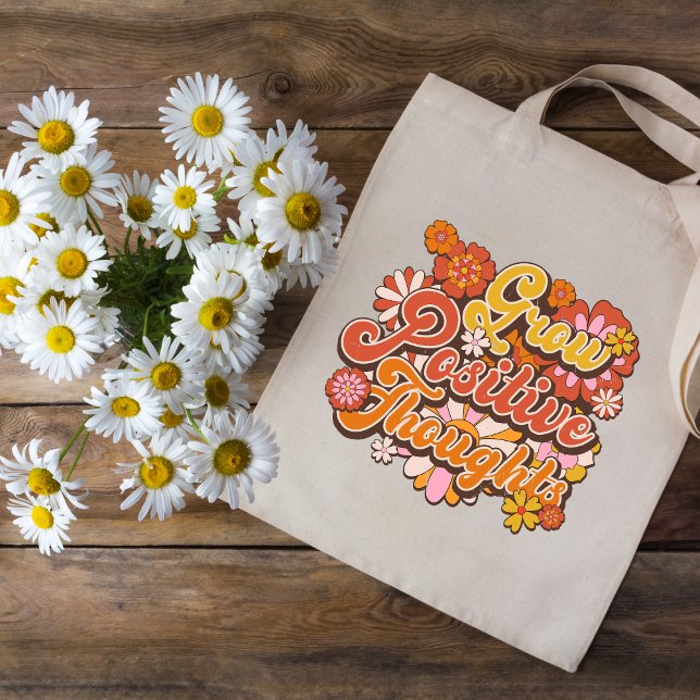 Bolso De Tela Pensamientos positivos de crecimiento, vibraciones (Subido por el creador)