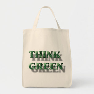 Bolso De Tela Pensar en verde