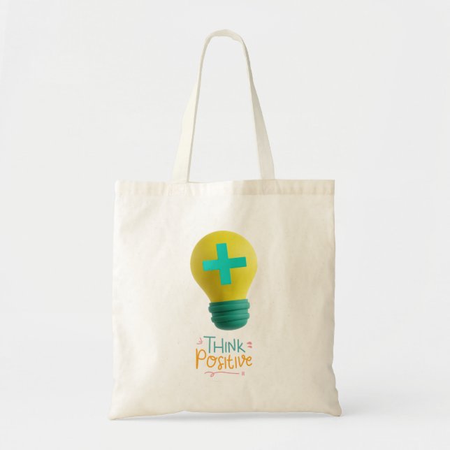 Bolso De Tela Pensar positivo (Frente)