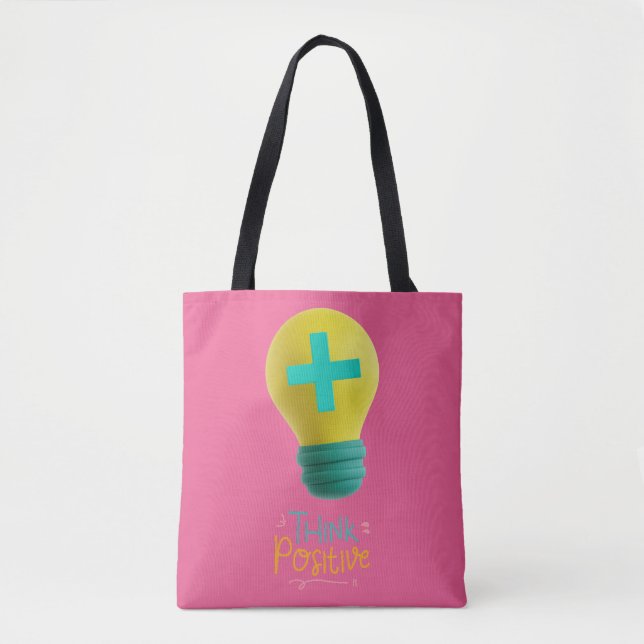 Bolso De Tela Pensar positivo (Anverso)