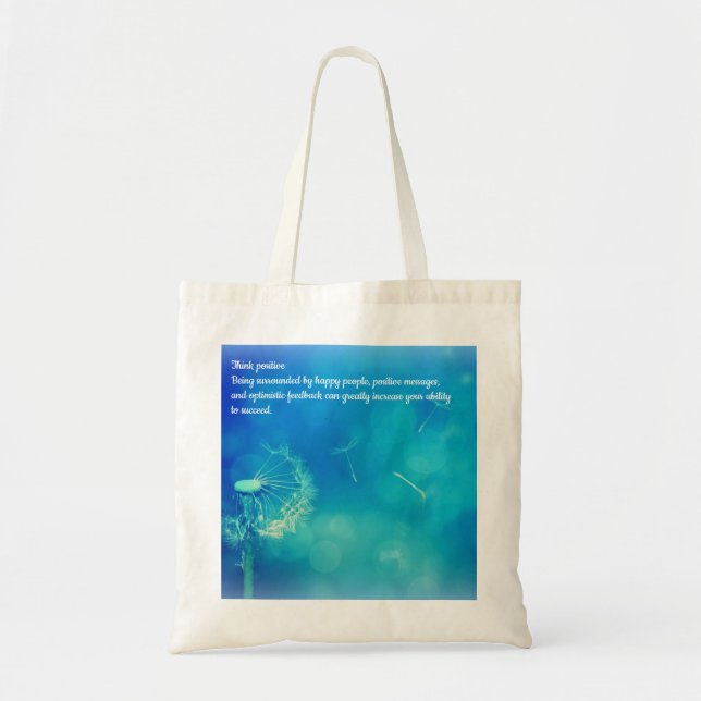 Bolso De Tela Pensar positivo (Frente)