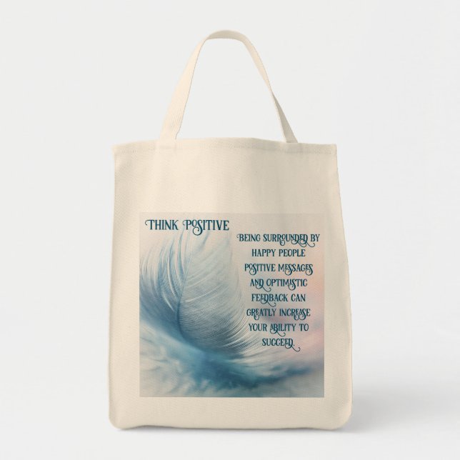 Bolso De Tela Pensar positivo (Frente)