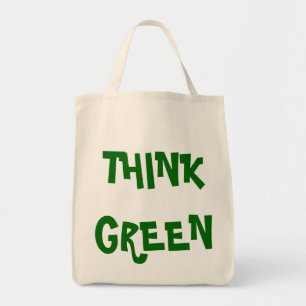 BOLSO DE TELA PENSAR VERDE